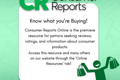 Consumer Reports graphic with Garland Public Library
