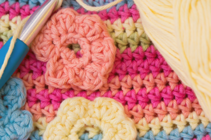 Colorful crochet work